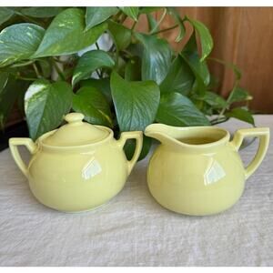 Vintage Lipton Tea Hall Creamer and Lidded Sugar Bowl Set